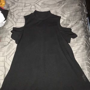 partially turtle neck, Flairs at the bottom